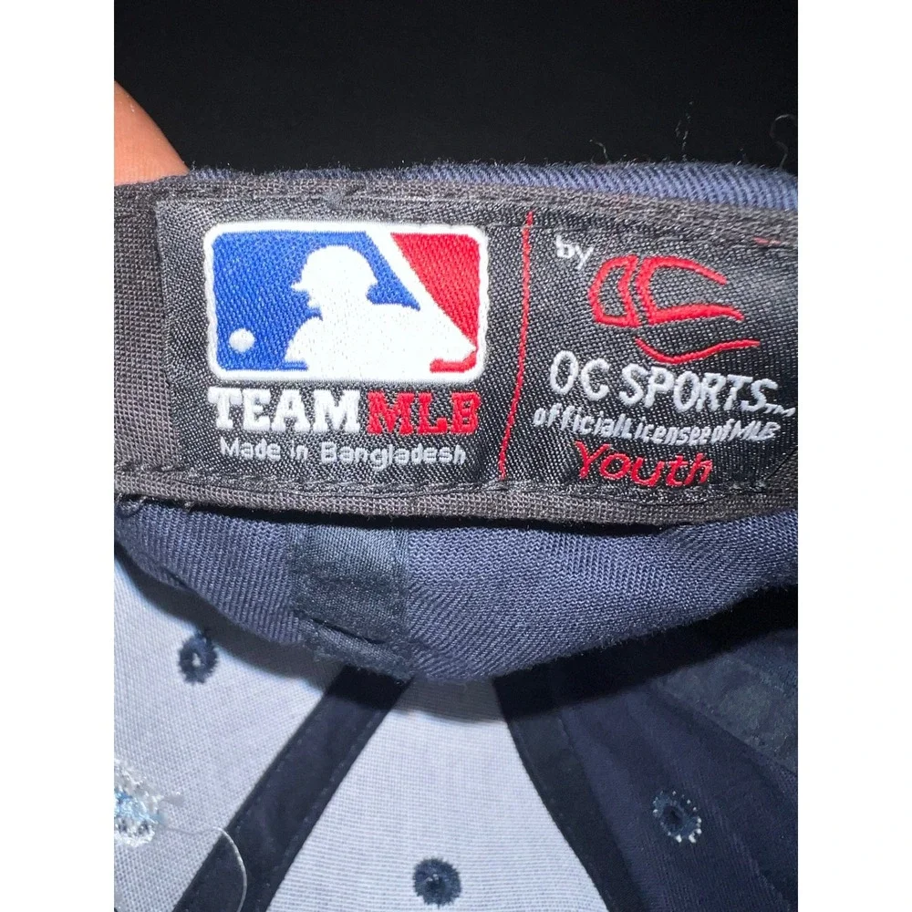 Team MLB OC Sports Boys‎ Navy Blue Bull Horn Logo Baseball Cap Youth Hat